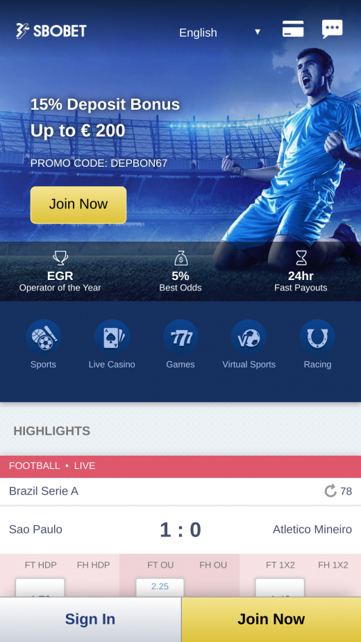 gambling sbobet